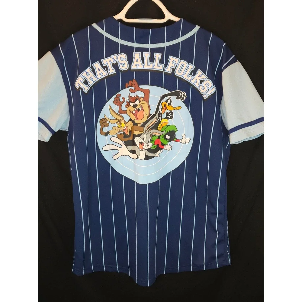 Looney Tunes Bugs Bunny Baseball Jersey Shorts 2 Piece Set‎ Men small